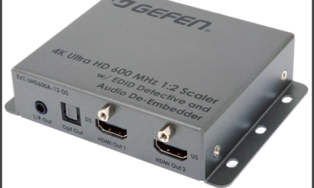 Gefen now shipping 4K Ultra HD 600 MHz 1:2 Scaler