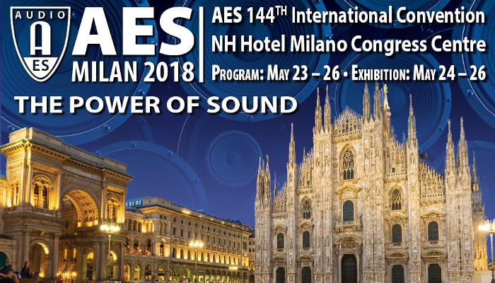 AES Milan Convention Recording and Production Events program announced