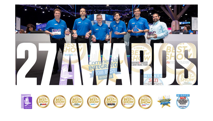 Crestron wins 27 Industry Awards at InfoComm