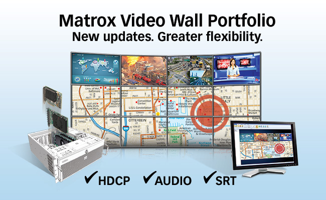 Matrox announces major updates video wall portfolio