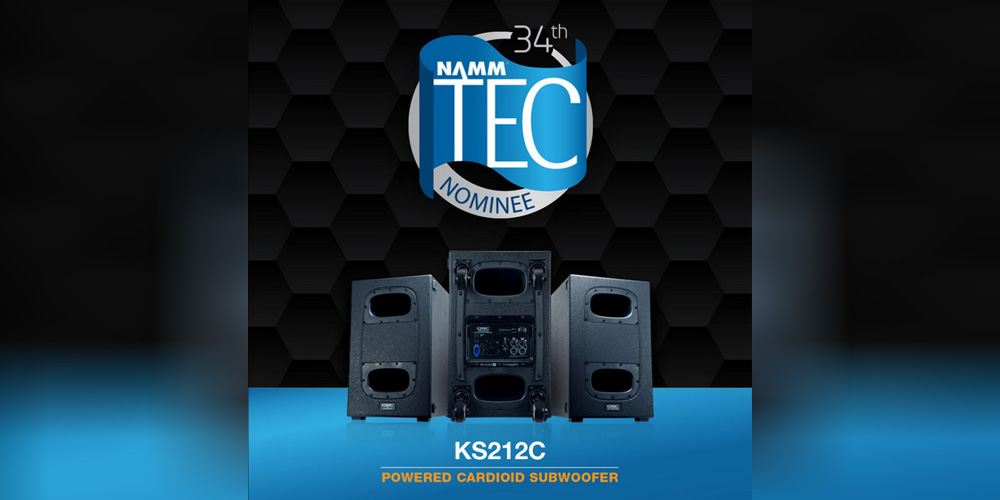 QSC KS212C subwoofer nominated for a 2019 TEC Award