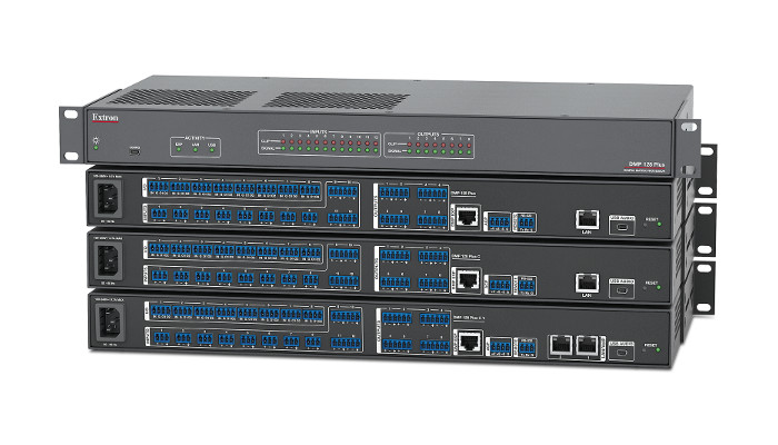 Extron’s new functionality for DMP 128 Plus Digital Matrix Processors