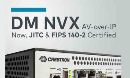 CRESTRON RECEIVES U.S. DEPARTMENT OF DEFENSE CERTIFICATIONS